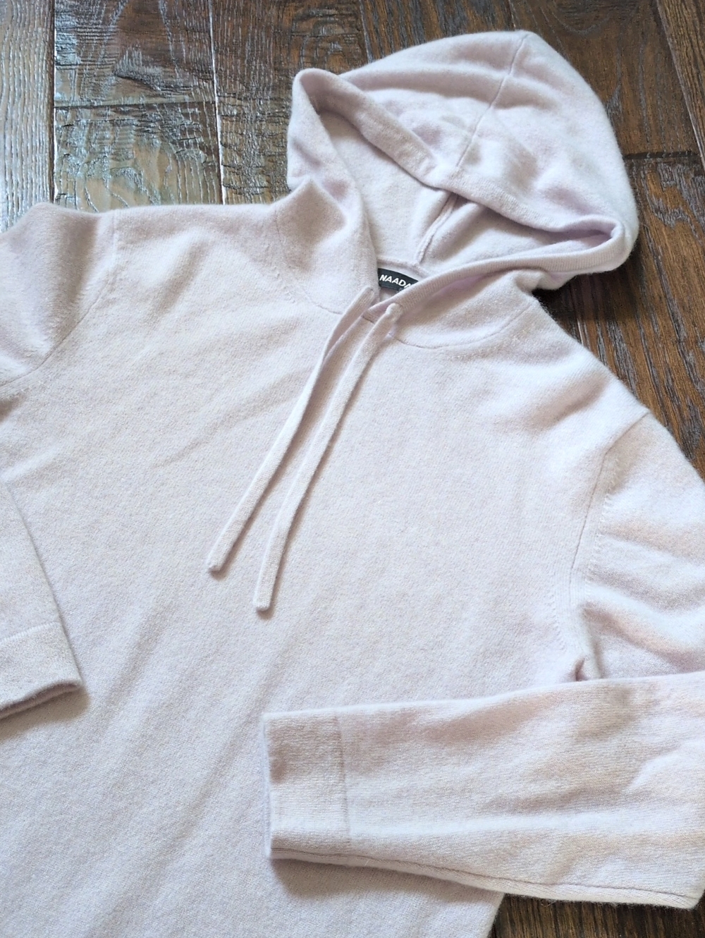NAADAM I Icy Lilac 100% Cashmere Signature Hoodie Sweater Pullover Top, S